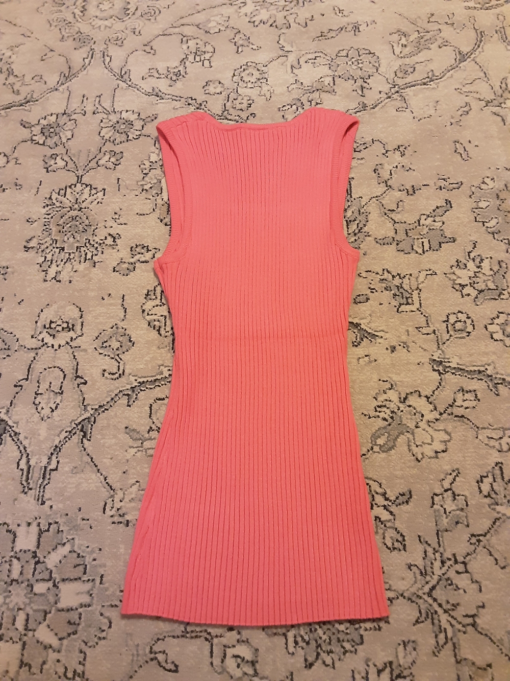 Merokeety Ribbed Coral Tank Top - Picture 4 of 4